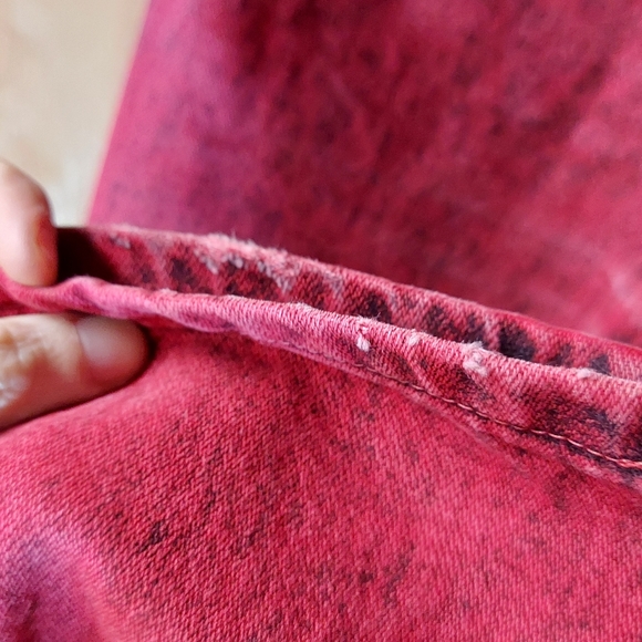 Wrangler Vintage Red Acid Wash Cotton High Rise Western Jeans - Picture 7 of 16